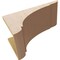 Ekena Millwork 10"W x 20"D x 10"H Wide Olympic Rough Cedar Woodgrain TimberThane Corbel, Primed Tan CORUR10X20X10OLYRCPR - alternate 2